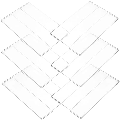 FIXOSHEE 6 Stück Acryl Preisschildhalter Transparent Vertikaler Verschleißfester Schildchenhalter für Supermarkt und Warenpräsentation Wiederverwendbarer Etikettenständer für Regalpreise FIXOSHEE 6 Stück Acryl Preisschildhalter Transparent Vertikaler Verschleißfester Schildchenhalter für Supermarkt und Warenpräsentation Wiederverwendbarer Etikettenständer für Regalpreise von FIXOSHEE