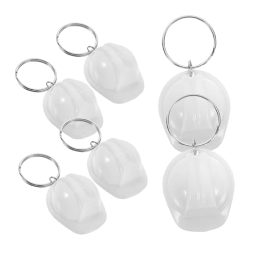 FIXOSHEE 6 Stück Bauhelm Schlüsselanhänger aus Leichter Langlebiger Schlüsselanhänger und Rucksack Anhänger Kreative Partygeschenke Weiß FIXOSHEE 6 Stück Bauhelm Schlüsselanhänger aus Leichter Langlebiger Schlüsselanhänger und Rucksack Anhänger Kreative Partygeschenke Weiß von FIXOSHEE