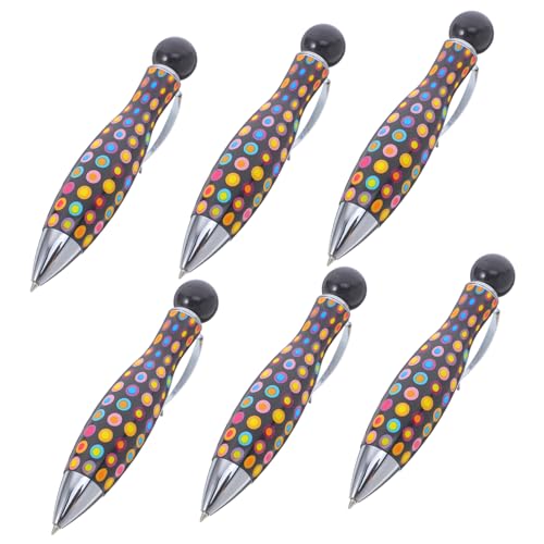 FIXOSHEE 6 Stück Kleinspenstballstift Tintenroller Kurzer Stift Bowling -geburtstagsfeier Gefälligkeiten Bowling-kugelschreiber Farbwechselstifte Farbige Stifte Für Black Metall FIXOSHEE 6 Stück Kleinspenstballstift Tintenroller Kurzer Stift Bowling -geburtstagsfeier Gefälligkeiten Bowling-kugelschreiber Farbwechselstifte Farbige Stifte Für Black Metall von FIXOSHEE