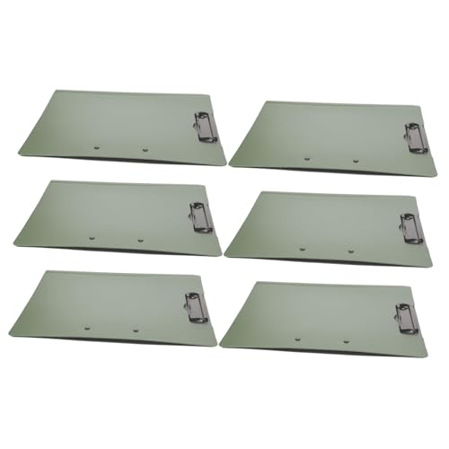 FIXOSHEE 6 Stück Multifunktionales Klemmbrett mit Doppeltem Clip Robuste Schreibmappe in Militärgrün Praktische Dokumentenhalterung für Büro Schule und Besprechungen Teiliges FIXOSHEE 6 Stück Multifunktionales Klemmbrett mit Doppeltem Clip Robuste Schreibmappe in Militärgrün Praktische Dokumentenhalterung für Büro Schule und Besprechungen Teiliges von FIXOSHEE