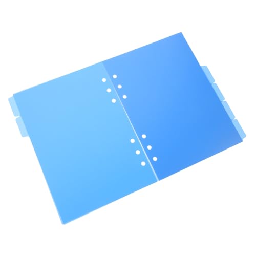 FIXOSHEE 6 Stück Notizbuch Trennblätter Teiliges aus Stabilem Blauem PP Gelochte Ordner Trenner für Büroorganisation Praktische Registerkarten zum Schnellen von Dokumenten FIXOSHEE 6 Stück Notizbuch Trennblätter Teiliges aus Stabilem Blauem PP Gelochte Ordner Trenner für Büroorganisation Praktische Registerkarten zum Schnellen von Dokumenten von FIXOSHEE