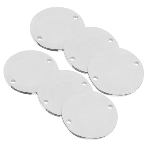 FIXOSHEE 6 Stück Runde Blanko Tags für DIY Gravur Anhänger für Haustiere Rostfrei und Hautfreundlich zur Personalisierung mit Namen und Symbolen FIXOSHEE 6 Stück Runde Blanko Tags für DIY Gravur Anhänger für Haustiere Rostfrei und Hautfreundlich zur Personalisierung mit Namen und Symbolen von FIXOSHEE