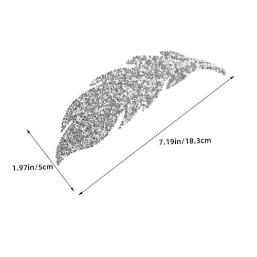 FIXOSHEE 6 Stück Teiliges Blattförmige Strass Applikationen zum Aufbügeln mit Kleberückseite Beständige DIY Modeverzierung für Kleidung Taschen Hüte und Accessoires Glänzende Stickerei von FIXOSHEE