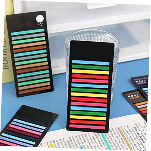 FIXOSHEE 6 Stück Teiliges Farbiger Wasserdichter Pet Lese Indexstreifen mit Feiner Markierung Portable Haftnotizen für Notizbücher Praktische Annotation Tabs Selbstklebend und Vielseitig von FIXOSHEE