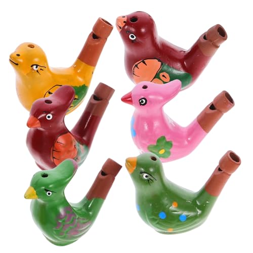 FIXOSHEE 6 Stück Teiliges Keramik Wasservogel Pfeifen Buntes Kinderspielzeug Leicht zu Blasen Kleine Vogelpfeifen für Jungen und Mädchen als Partygeschenk und Mitgebsel FIXOSHEE 6 Stück Teiliges Keramik Wasservogel Pfeifen Buntes Kinderspielzeug Leicht zu Blasen Kleine Vogelpfeifen für Jungen und Mädchen als Partygeschenk und Mitgebsel von FIXOSHEE