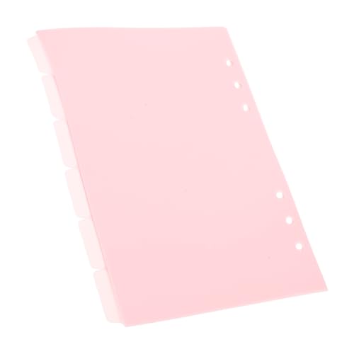 FIXOSHEE 6 Stück Teiliges Ringbuch Trennblätter Abnehmbare Bunte Trennseiten mit Register Praktische Notizbuch Divider für Klare Dokumentenorganisation für Ordner und Hefte von FIXOSHEE