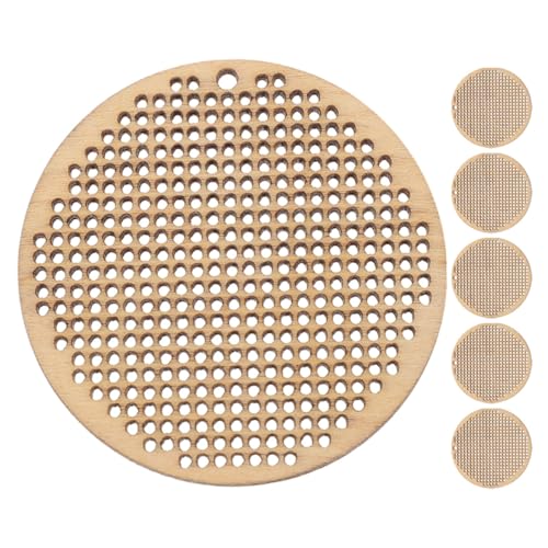 FIXOSHEE 6 Stück Teiliges Runde Kreuzstich Holzplättchen DIY Bastelchips für Stickerei Schmuckanhänger Buchzeichen Kreative Glatte Oberfläche Langlebig und Vielseitig für Weihnachten und FIXOSHEE 6 Stück Teiliges Runde Kreuzstich Holzplättchen DIY Bastelchips für Stickerei Schmuckanhänger Buchzeichen Kreative Glatte Oberfläche Langlebig und Vielseitig für Weihnachten und von FIXOSHEE