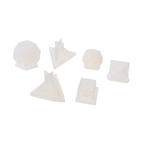 FIXOSHEE 6 Stück Teiliges Silikon Dice Gießform für DIY Epoxidharz Würfel Hohe Flexibilität und Wiederverwendbar und Antihaftbeschichtet für Kreative Geschenkideen und Würfelgestaltung von FIXOSHEE