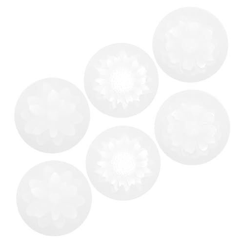 FIXOSHEE 6 Stück Teiliges Silikon blumenform für Epoxidharz Schmuckherstellung Flexible Kristallharz Gießform Langlebige DIY Bastelform für Kreative Ornamente und Dekorationen von FIXOSHEE