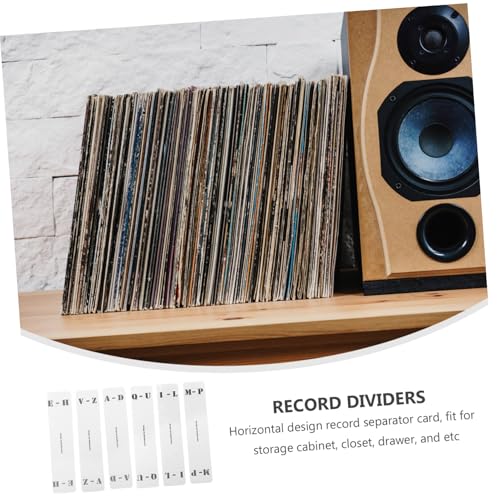 FIXOSHEE 6 Stück Teiliges Vertikale Acryl schallplattentrenner mit Buchstaben Transparente Vinyl kategoriekarten für Schallplattenliebhaber Praktischer Organizer zur Schnellen Sortierung FIXOSHEE 6 Stück Teiliges Vertikale Acryl schallplattentrenner mit Buchstaben Transparente Vinyl kategoriekarten für Schallplattenliebhaber Praktischer Organizer zur Schnellen Sortierung von FIXOSHEE