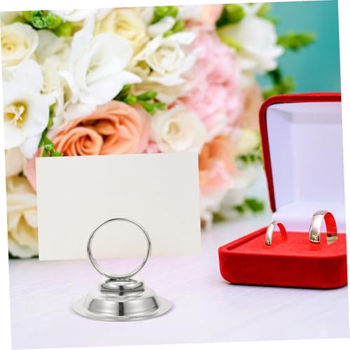 FIXOSHEE 6 Stück Tischkartenhalter aus Robustem Kompakter Rostfreier Stand mit Minimalistischer für Hochzeitstischnummern Menükarten und Fotos bei Banketten und Restaurants FIXOSHEE 6 Stück Tischkartenhalter aus Robustem Kompakter Rostfreier Stand mit Minimalistischer für Hochzeitstischnummern Menükarten und Fotos bei Banketten und Restaurants von FIXOSHEE
