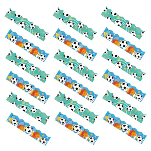 FIXOSHEE 60 Blatt Sport Pinnwandrand Aufkleber für Klassenzimmer Fußball Basketball Dekorationen für Pinnwände Schulprojekte Kreative Anwendungen FIXOSHEE 60 Blatt Sport Pinnwandrand Aufkleber für Klassenzimmer Fußball Basketball Dekorationen für Pinnwände Schulprojekte Kreative Anwendungen von FIXOSHEE
