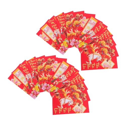 FIXOSHEE 60 Stück Lunar Year Envelopes Pferde Zodiac Glückliche Geldumschläge Vietnamesisch Chinesische Kulturmix Für Frühlingsfest Party Geschenkumschläge FIXOSHEE 60 Stück Lunar Year Envelopes Pferde Zodiac Glückliche Geldumschläge Vietnamesisch Chinesische Kulturmix Für Frühlingsfest Party Geschenkumschläge von FIXOSHEE