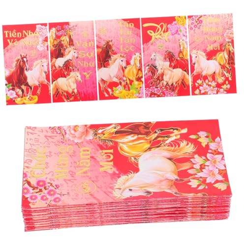 FIXOSHEE 60 Stück Rote Umschläge Vietnamesisches Neujahr Jahr Des Pferdes Geldumschläge Papier Hong Bao Glücksgeldumschläge für Frühlingsfest Traditionelle Geldgeschenke FIXOSHEE 60 Stück Rote Umschläge Vietnamesisches Neujahr Jahr Des Pferdes Geldumschläge Papier Hong Bao Glücksgeldumschläge für Frühlingsfest Traditionelle Geldgeschenke von FIXOSHEE