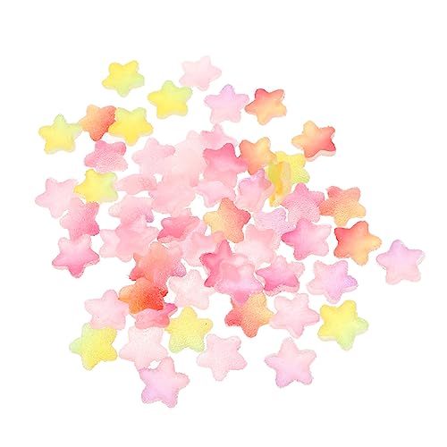 FIXOSHEE 60 Stück Sternförmige Ornamentperlen DIY Bastelmaterial für Handyhüllen Glitzersteine für Kreative Dekorationen für Scrapbooking und Haarschmuck von FIXOSHEE