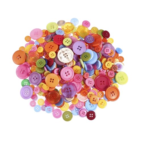 FIXOSHEE 600 Stück Harz Knöpfe und Mix Glatt für Nähen DIY Bastelprojekte Scrapbooking Kleidung und Handarbeit FIXOSHEE 600 Stück Harz Knöpfe und Mix Glatt für Nähen DIY Bastelprojekte Scrapbooking Kleidung und Handarbeit von FIXOSHEE
