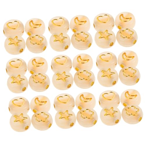 FIXOSHEE 600 Stück Schmuck leuchtender Perlen strahlende Handwerkskügelchen Lose Abstandshalterperlen flache runde Abstandsperlen Blütenblatt-Abstandsperlen Acryl Golden FIXOSHEE 600 Stück Schmuck leuchtender Perlen strahlende Handwerkskügelchen Lose Abstandshalterperlen flache runde Abstandsperlen Blütenblatt-Abstandsperlen Acryl Golden von FIXOSHEE