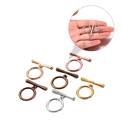 FIXOSHEE 60Stücke Verschlüsse Set für DIY Schmuckherstellung Verbindungsstücke für Armbänder und Halsketten Zubehör für Dekorationen von FIXOSHEE