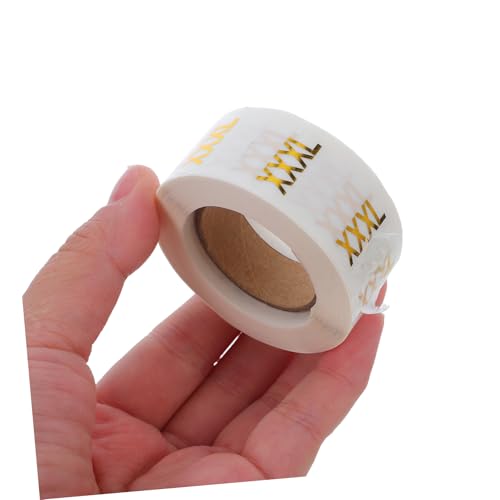 FIXOSHEE 6Rollen Kleidung Größenetiketten S Rund Transparent Aufkleber mit Unsichtbarer Basis für Bekleidungsorganisation Einzelhandel Lagerverwaltung FIXOSHEE 6Rollen Kleidung Größenetiketten S Rund Transparent Aufkleber mit Unsichtbarer Basis für Bekleidungsorganisation Einzelhandel Lagerverwaltung von FIXOSHEE