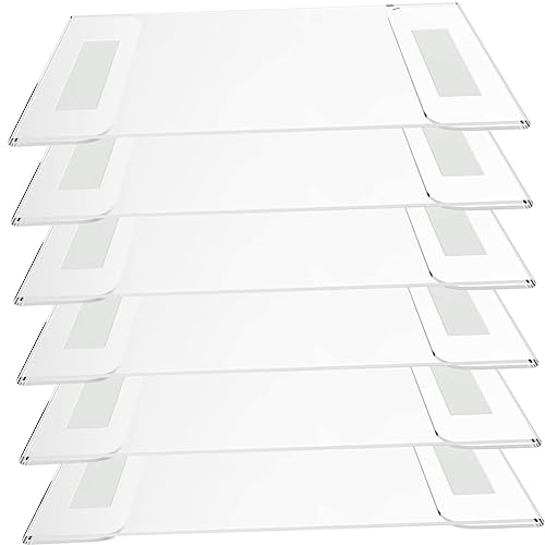 FIXOSHEE 6Stücke Acryl Preisschilder Aufsteller Stabiler Tischdisplay Halter für Einzelhandel Restaurants und Supermärkte Transparent Vielseitig Einsetzbar für Werbung von FIXOSHEE