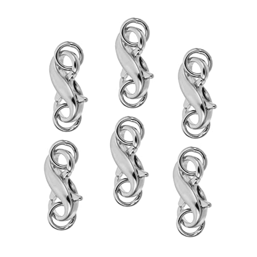 FIXOSHEE 6Stücke Karabinerverschlüsse Praktische Verbindungsschnalle für DIY Schmuck Armbänder und Langlebig und Sicher für Handarbeiten Silberfarbene FIXOSHEE 6Stücke Karabinerverschlüsse Praktische Verbindungsschnalle für DIY Schmuck Armbänder und Langlebig und Sicher für Handarbeiten Silberfarbene von FIXOSHEE