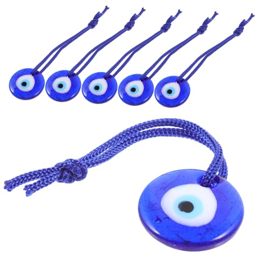 FIXOSHEE 6Stücke Türkischer Blauer Augenanhänger Glasperlen Dekoration für Wandbehang Auto und Heim Mystisches Auge Design für Persönlichen Schutz und Stilvolle FIXOSHEE 6Stücke Türkischer Blauer Augenanhänger Glasperlen Dekoration für Wandbehang Auto und Heim Mystisches Auge Design für Persönlichen Schutz und Stilvolle von FIXOSHEE