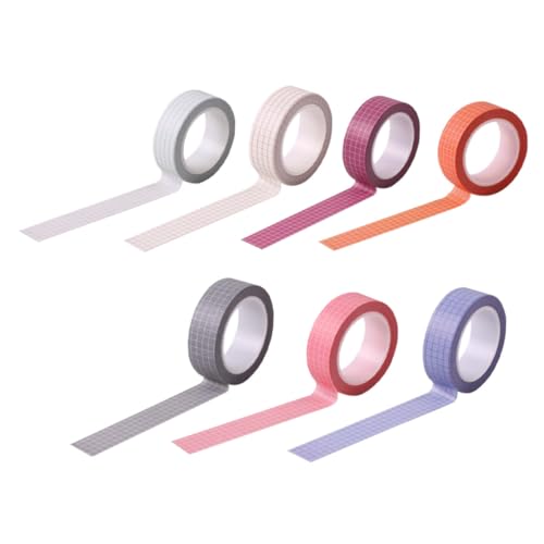FIXOSHEE 7 Rollen Teiliges Washi Tape Selbstklebend Hochwertiges Papier Langlebig und Farbenfroh Dekoratives Klebeband für Scrapbooking DIY Basteln Planer Tagebücher und Geschenkverpackung von FIXOSHEE