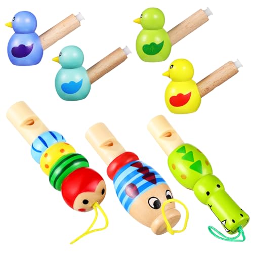 FIXOSHEE 7 Stück Holzpfeifen Teilig mit Bunten Cartoon Tier und Vogelformen Kinderfreundliches Musikspielzeug aus Glattem Holz und PVC Pädagogisch Leicht Sicher für Zufällige Farbe FIXOSHEE 7 Stück Holzpfeifen Teilig mit Bunten Cartoon Tier und Vogelformen Kinderfreundliches Musikspielzeug aus Glattem Holz und PVC Pädagogisch Leicht Sicher für Zufällige Farbe von FIXOSHEE