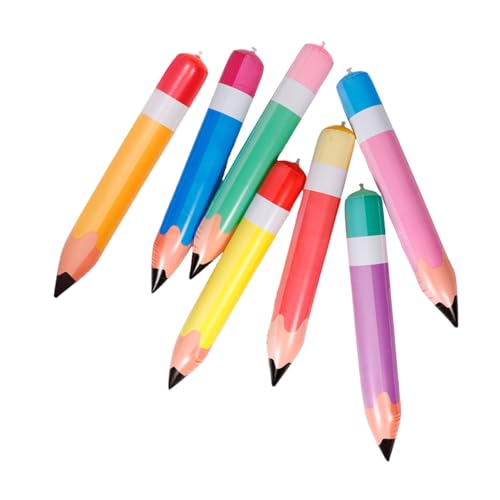 FIXOSHEE 7 Stück Teiliges PVC Aufblasbares Bleistift Deko Bunte Riesen Ballons für Schulanfang Klassenzimmerhänger Vielseitige Party und Foto Requisiten Einfache Wand und Deckenmontage FIXOSHEE 7 Stück Teiliges PVC Aufblasbares Bleistift Deko Bunte Riesen Ballons für Schulanfang Klassenzimmerhänger Vielseitige Party und Foto Requisiten Einfache Wand und Deckenmontage von FIXOSHEE