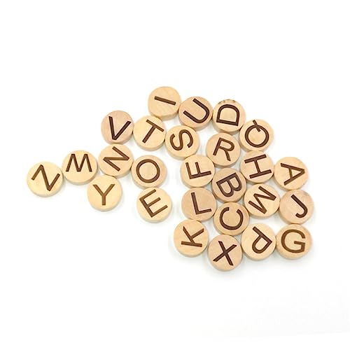 FIXOSHEE 78Stücke Holz Buchstabenscheiben Große Rund Dicke Pack für DIY Basteln und Lernspielzeug und Sicher für Projekte FIXOSHEE 78Stücke Holz Buchstabenscheiben Große Rund Dicke Pack für DIY Basteln und Lernspielzeug und Sicher für Projekte von FIXOSHEE