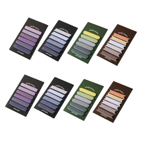 FIXOSHEE 8 Sätze Teiliges Selbstklebender Memo Pads mit Farbverlauf Glatte Schreiboberfläche Praktische Haftnotizen in Braun Blau Grün und Violetttönen für Büro und Schule FIXOSHEE 8 Sätze Teiliges Selbstklebender Memo Pads mit Farbverlauf Glatte Schreiboberfläche Praktische Haftnotizen in Braun Blau Grün und Violetttönen für Büro und Schule von FIXOSHEE