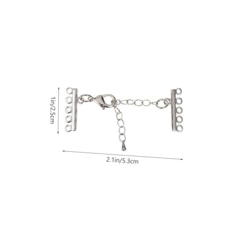 FIXOSHEE 8 Stück Edelstahl Armband Verlängerungsketten Verstellbare Schmuckverbinder für DIY Armbänder Langlebige Kettenverlängerung für Halsketten Fußkettchen Einfach zu Montieren von FIXOSHEE