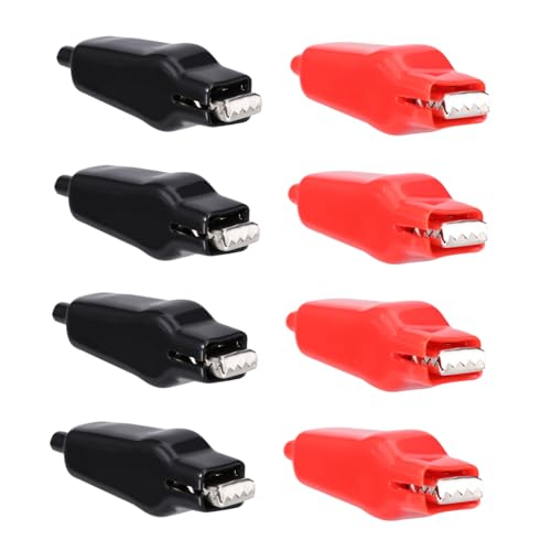 FIXOSHEE 8 Stück Teiliges Alligator Klemmen Vollisolierte Krokodilklemmen für Batterietests Elektrische Prüfkabel mit Bananenstecker Sicherheitstestklemmen für Auto Motorrad Vintage FIXOSHEE 8 Stück Teiliges Alligator Klemmen Vollisolierte Krokodilklemmen für Batterietests Elektrische Prüfkabel mit Bananenstecker Sicherheitstestklemmen für Auto Motorrad Vintage von FIXOSHEE