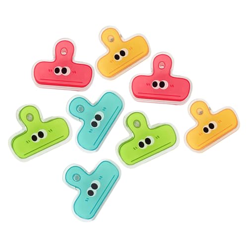 FIXOSHEE 8 Stück Teiliges Bunter Kunststoff clip Verschlussclips für Tüten und Dokumente Niedliche Kleine Augen Büroklammern zum Organisieren von Papieren und Verschließen Zufällige Farbe FIXOSHEE 8 Stück Teiliges Bunter Kunststoff clip Verschlussclips für Tüten und Dokumente Niedliche Kleine Augen Büroklammern zum Organisieren von Papieren und Verschließen Zufällige Farbe von FIXOSHEE
