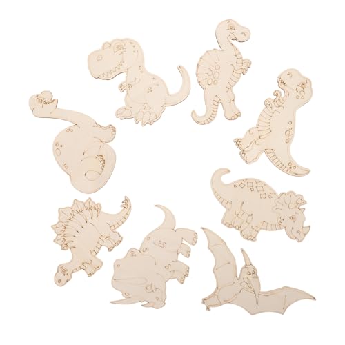 FIXOSHEE 8 Stück Teiliges DIY Holz dinosaurier Bastelset zum Bemalen Leichte Handwerkliche Holzchips in Verschiedenen Formen Kindgerechtes Graffiti für Kreative und Dekorative Kunstwerke FIXOSHEE 8 Stück Teiliges DIY Holz dinosaurier Bastelset zum Bemalen Leichte Handwerkliche Holzchips in Verschiedenen Formen Kindgerechtes Graffiti für Kreative und Dekorative Kunstwerke von FIXOSHEE