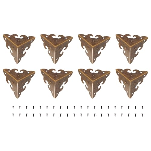FIXOSHEE 8 Stück Teiliges Dekorative Eckenschutz Boxen für Möbelbeine Bronzefarben Retro Stil für Holzboxen und Schmuckkästen Schützt vor Beschädigungen und Verleiht FIXOSHEE 8 Stück Teiliges Dekorative Eckenschutz Boxen für Möbelbeine Bronzefarben Retro Stil für Holzboxen und Schmuckkästen Schützt vor Beschädigungen und Verleiht von FIXOSHEE
