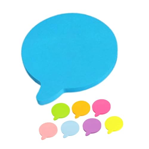 FIXOSHEE 8 Stück Teiliges Farbiger Selbstklebender Memo Pads mit Einzigartigen Formen Wiederverwendbar und Repositionierbar für Büro Schule und Zuhause zum Markieren und Notieren von FIXOSHEE