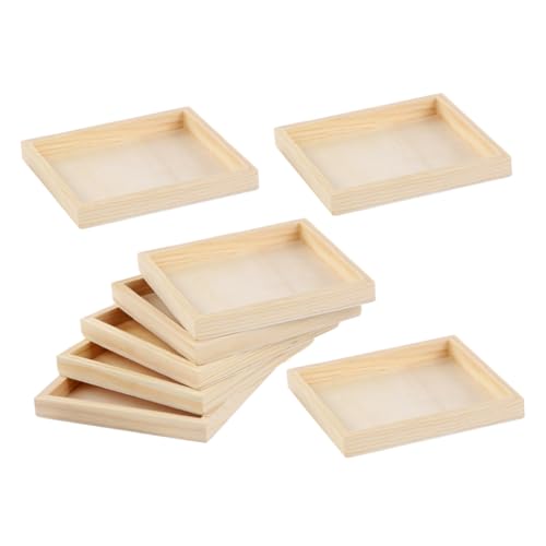 FIXOSHEE 8 Stück Teiliges Holz Puzzletabletts Rechteckige Sortierbehälter für Blockpuzzles Tragbare Unbehandelte Holztabletts für Professionell Flache Oberfläche Fördert Räumliche FIXOSHEE 8 Stück Teiliges Holz Puzzletabletts Rechteckige Sortierbehälter für Blockpuzzles Tragbare Unbehandelte Holztabletts für Professionell Flache Oberfläche Fördert Räumliche von FIXOSHEE