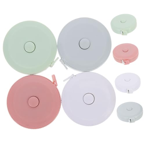 FIXOSHEE 8 Stück Teiliges Mini Maßband Flexibel Einziehbar mit Druckknopf Weiches Schneidermaßband für Körpermessung Nähen und Kleidung Weiße Pinke Blaue und Grüne Farben Praktische FIXOSHEE 8 Stück Teiliges Mini Maßband Flexibel Einziehbar mit Druckknopf Weiches Schneidermaßband für Körpermessung Nähen und Kleidung Weiße Pinke Blaue und Grüne Farben Praktische von FIXOSHEE