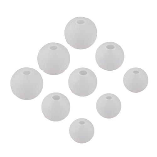 FIXOSHEE 9 Stück Teiliges Silikonformen für Epoxidharz Kugelförmige Mini Star Ball Moulds für DIY Handwerk und Schmuckherstellung Langlebig und Flexibel von FIXOSHEE