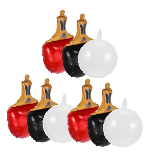 FIXOSHEE 9 Stück Teiliges Tischtennis Luftballons aus Folie Wiederverwendbare Deko für Indoor Outdoor Partys Schnelle Befüllung Interaktive Unterhaltung für Sport Themengeburtstage und FIXOSHEE 9 Stück Teiliges Tischtennis Luftballons aus Folie Wiederverwendbare Deko für Indoor Outdoor Partys Schnelle Befüllung Interaktive Unterhaltung für Sport Themengeburtstage und von FIXOSHEE