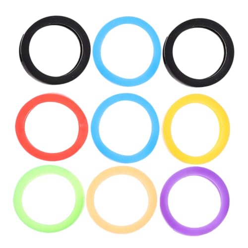 FIXOSHEE 9Stücke Teiliges Silikon Schlüsselabdeckungen Verschiedenen Flexible Schlüsselkappen für Einfache Identifikation und Schutz Ihrer und Türschlüssel Robust von FIXOSHEE