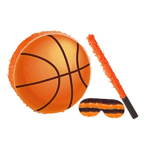 FIXOSHEE Basketball Pinata für Kindergeburtstag mit Blindfold und Stabile Kartonqualität Einfache Befüllung mit Süßigkeiten und Konfetti Interaktives Sport-mottoparty-dekorationsset FIXOSHEE Basketball Pinata für Kindergeburtstag mit Blindfold und Stabile Kartonqualität Einfache Befüllung mit Süßigkeiten und Konfetti Interaktives Sport-mottoparty-dekorationsset von FIXOSHEE