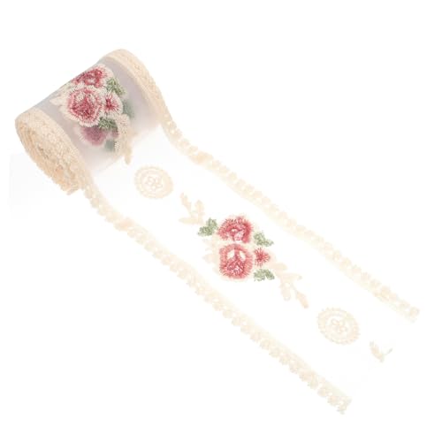 FIXOSHEE Bestickte Rosen Spitze DIY Haarschmuck Material Feines Spitzenband Dekoratives Spitzenband zum Nähen und Basteln FIXOSHEE Bestickte Rosen Spitze DIY Haarschmuck Material Feines Spitzenband Dekoratives Spitzenband zum Nähen und Basteln von FIXOSHEE