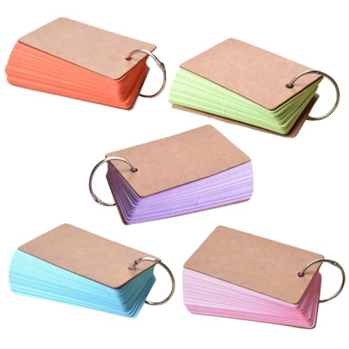FIXOSHEE Blanko Karteikarten mit Ring Farbige Notizkarten für Lernzwecke Memo Pad für Schule Büro und Kreatives Schreiben FIXOSHEE Blanko Karteikarten mit Ring Farbige Notizkarten für Lernzwecke Memo Pad für Schule Büro und Kreatives Schreiben von FIXOSHEE