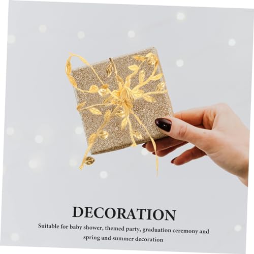 FIXOSHEE Breites Goldfarbenes Blattband Dekoratives Geschenkband für Schleifen Diy Basteln Girlanden Hochzeits und Partydekoration Langlebiges Vielseitiges Geschenkverpackungsband FIXOSHEE Breites Goldfarbenes Blattband Dekoratives Geschenkband für Schleifen Diy Basteln Girlanden Hochzeits und Partydekoration Langlebiges Vielseitiges Geschenkverpackungsband von FIXOSHEE