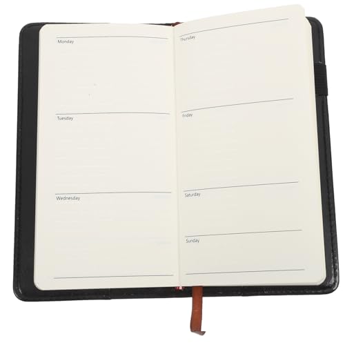FIXOSHEE Büroplaner Notizbuch Wochenplaner Agenda für Effiziente Organisation Langlebiges PU und Papiermaterial für Büro und Zuhause von FIXOSHEE