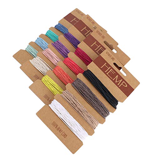 FIXOSHEE Bunte Gewachste Hanfschnur Farben DIY Schnur für Armbänder und Scrapbooking für Kreative Bastelprojekte und Gartenarbeit FIXOSHEE Bunte Gewachste Hanfschnur Farben DIY Schnur für Armbänder und Scrapbooking für Kreative Bastelprojekte und Gartenarbeit von FIXOSHEE