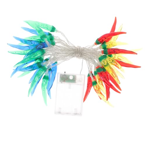 FIXOSHEE Bunte LED Lichterkette Chili Pepper mit Leds Flexible Partydekoration mit Batteriebetrieb für Geburtstag Garten Terrasse und Festliche Anlässe FIXOSHEE Bunte LED Lichterkette Chili Pepper mit Leds Flexible Partydekoration mit Batteriebetrieb für Geburtstag Garten Terrasse und Festliche Anlässe von FIXOSHEE
