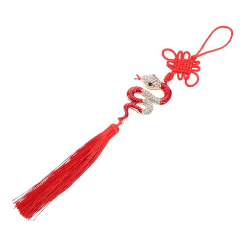 FIXOSHEE Chinesische Neujahrsdekoration Schlangenjahr Autoanhänger mit Quaste Feng Shui Glücksbringer Kreativer Roter Strass Schlangen Tassel für Gesundheit und Wohlstand FIXOSHEE Chinesische Neujahrsdekoration Schlangenjahr Autoanhänger mit Quaste Feng Shui Glücksbringer Kreativer Roter Strass Schlangen Tassel für Gesundheit und Wohlstand von FIXOSHEE